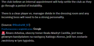 Jednak NIE ZIDANE i NIE KLOPP! To ma być FAWORYT do zastąpienia Xabiego Alonso!